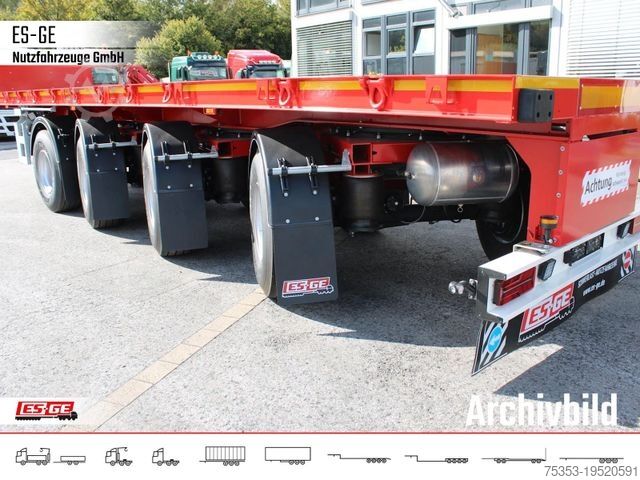 Working platform semitrailer ES-GE 4-Achs-Ballastauflieger