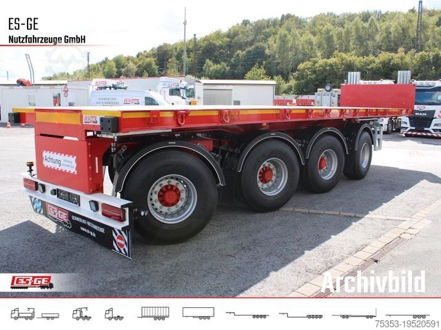Working platform semitrailer ES-GE 4-Achs-Ballastauflieger