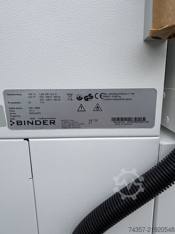 Binder KB 720 cooling incubator Binder KB 720 E7