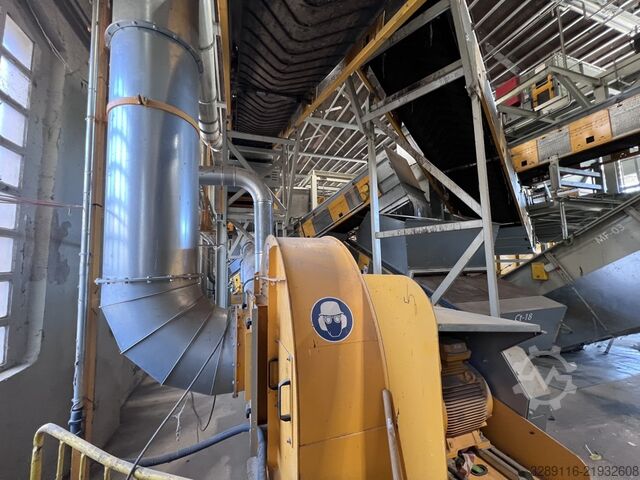 Light fraction and Municipal Solid Waste (MSW) separation equipment NIHOT WINDSHIFTER WS80