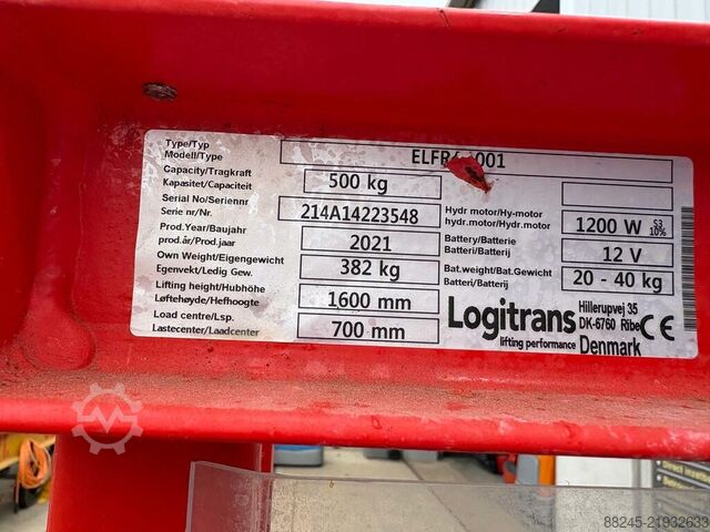 VS-22795 Logitrans ELFRA1001 tilting stacker LOGITRANS ELFRA1001
