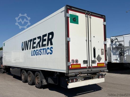 Low loader semitrailer KRONE KüHLAUFLIEGER,  THERMO KING SLXI 400, SAF-ACHSEN, DOPPELSTOCK