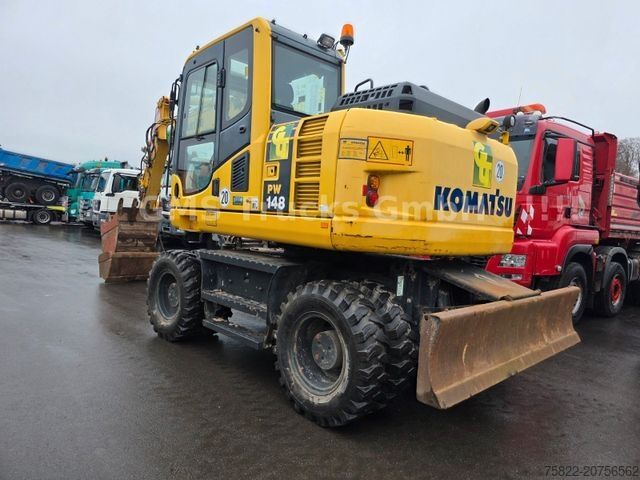 Mobilbagger KOMATSU PW 148 / NUR 5400h / Lehnhoff MS 10 / 2 Löffel