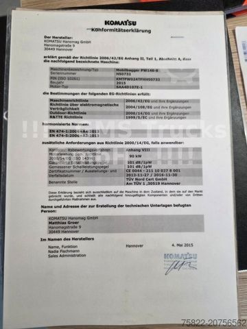 Mobilbagger KOMATSU PW 148 / NUR 5400h / Lehnhoff MS 10 / 2 Löffel