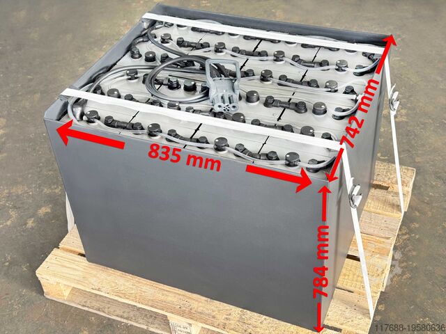 Forklift battery 48V 6PZS 930Ah - DIN A Linde E18 E20 V - Toyota/BT RR Akku - Garantie
