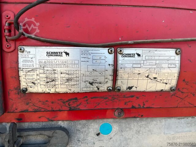 Schiebeplanen Schmitz Cargobull SCS 24/L - 13.62 E B