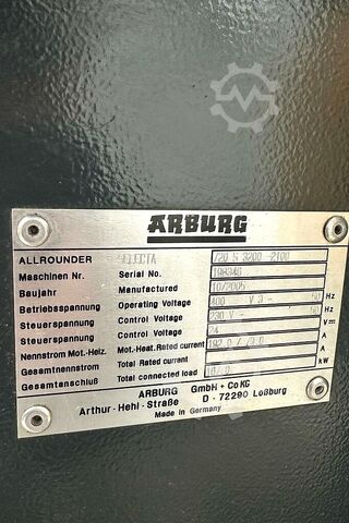 Injection molding machine Arburg 720 S 3200-2100
