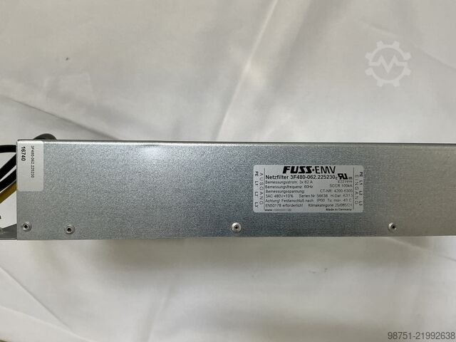 Line filter 62 A. Mains filter FUSs-EMV 3F480-062.225230