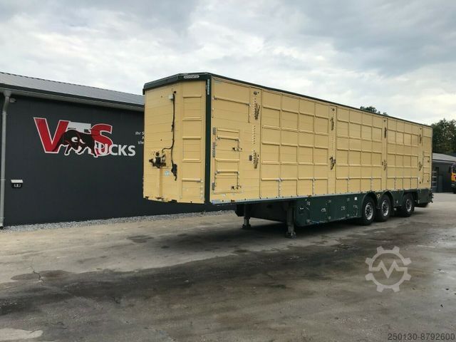 Livestock semitrailer PEZZIOLI SBA 63/3.Stock, Aggregat, Hubdach, Tränke
