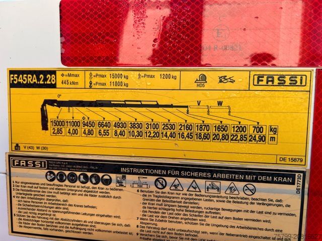 Autokran SCANIA R540 Pritsche + Fassi F545 Kran 6x2