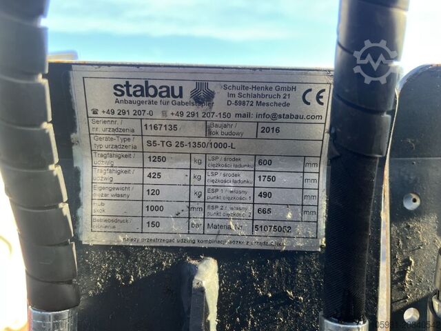Hydraulic Telescopic Fork Arms Stabau S5-TG25-1350-1000