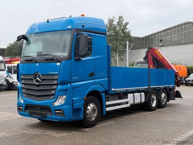 LKW mit Pritsche (offen) MERCEDES-BENZ ACTROS 2545 6x2 Pritsche Kran Palfinger PK20001K