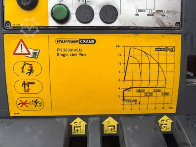 LKW mit Pritsche (offen) MERCEDES-BENZ ACTROS 2545 6x2 Pritsche Kran Palfinger PK20001K