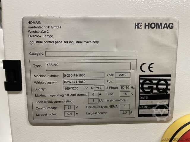 Kantenanleimmaschine HOMAG XES 200