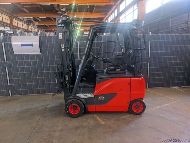 Elektro 4 Rad-Stapler Linde E 20 PH-02 /Triplex / 3+4 Ventil / HH 5070 mm / 18