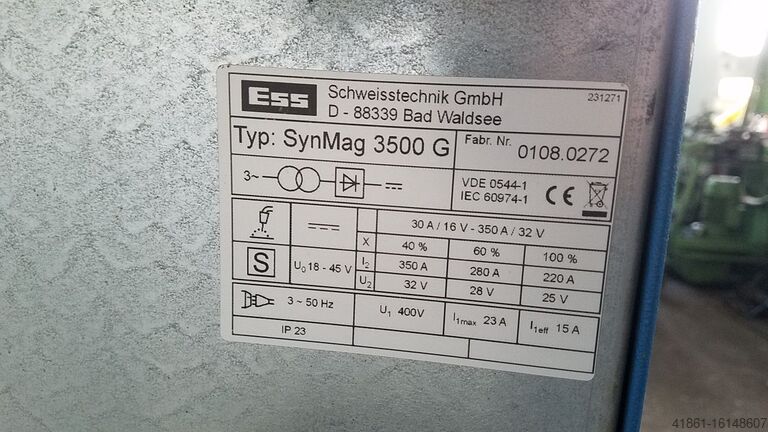 MIG-MAG gas-shielded arc welder ESS SynMag 3500 G