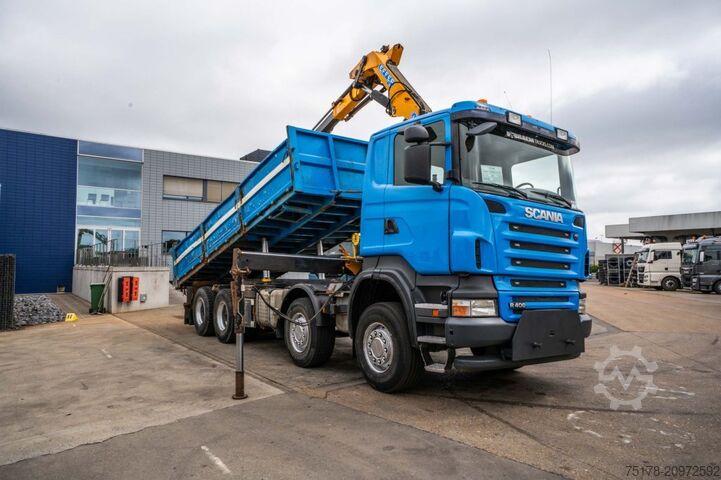 Tipper with crane SCANIA R400 - EFFER 210-4S
