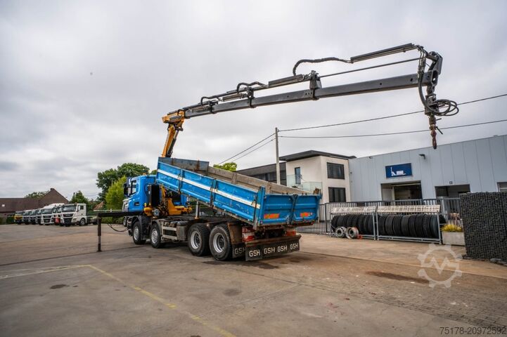 Tipper with crane SCANIA R400 - EFFER 210-4S