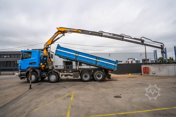 Tipper with crane SCANIA R400 - EFFER 210-4S