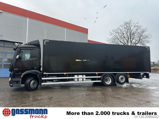 Box truck Mercedes-Benz Antos 2536 L 6x2, Lenk-/Liftachse, MBB LBW