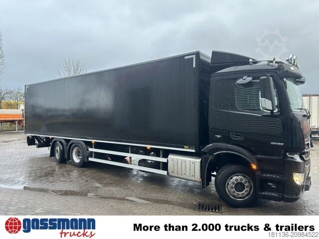 Box truck Mercedes-Benz Antos 2536 L 6x2, Lenk-/Liftachse, MBB LBW