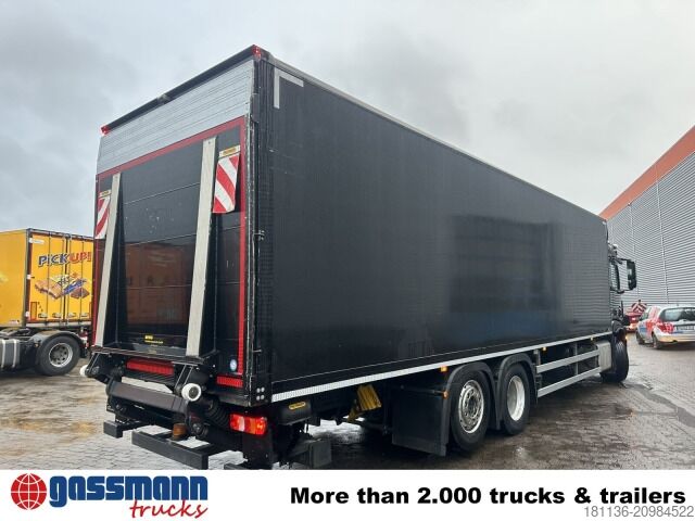 Box truck Mercedes-Benz Antos 2536 L 6x2, Lenk-/Liftachse, MBB LBW