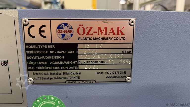 Foil processing machine Öz-mak Plastik Makina ÖZM 85 LX UNIVERSAL BAG CUTTING MACHINE