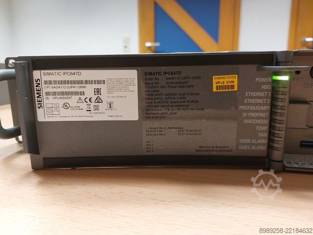 Rack PC Siemens SIMATIC IPC647D
