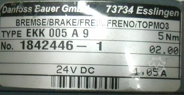 Getriebemotor 0,37 kW 51 U/min BAUER BG20-37W