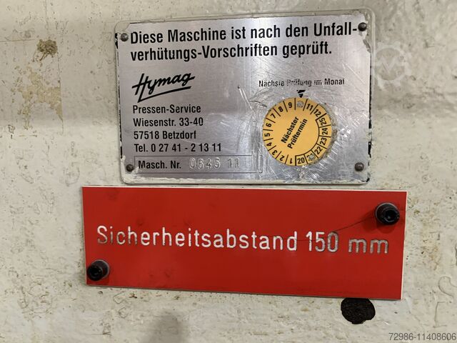 Spotting press Hymag HDP 100 KZ