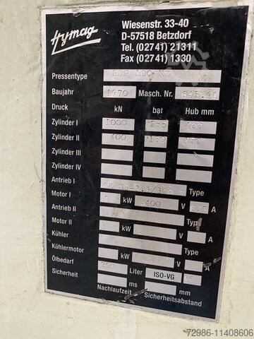 Spotting press Hymag HDP 100 KZ