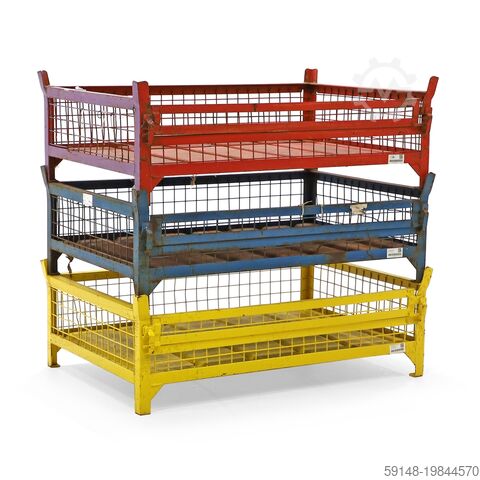 Gebrauchte Gitterbox Feste Konstruktion feste Konstruktion stapelbar 1 Klappe an 1 Kruizinga 98-494GB