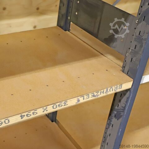 Gebrauchte Fachbodenregale 3 Abschnitte, B: 3030, T: 400, H: 2240 (mm). , B: 3030, T: 400, Kruizinga 98-544GB