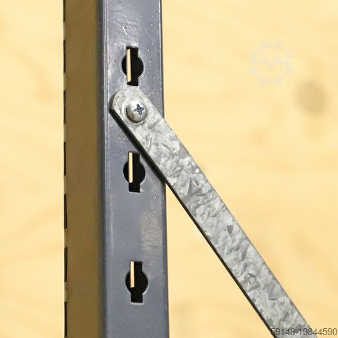 Gebrauchte Fachbodenregale 3 Abschnitte, B: 3030, T: 400, H: 2240 (mm). , B: 3030, T: 400, Kruizinga 98-544GB