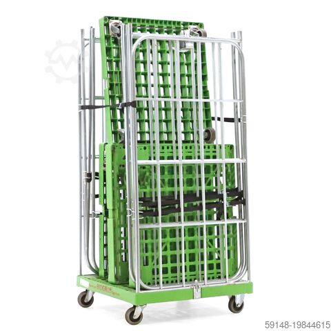 Used 2-Sides input gates + 2 nylon tensioning belts, L: 800, W: 720, H: 1630 (mm). Kruizinga 98-6906GB