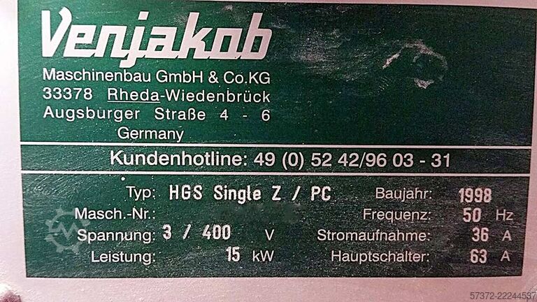 Spritzanlage Venjakob HGS-Z/PC
