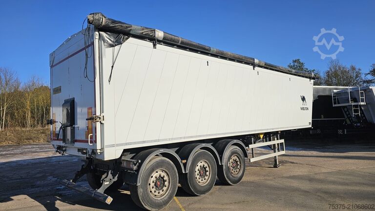 Kipper Auflieger Wielton NW-3 Getreidemulde 3-Achs Hinterkipp-Aluminiummulde mit 51cbm