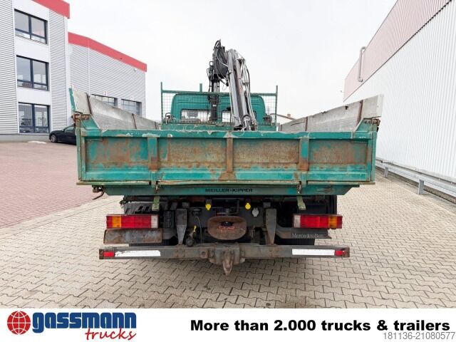 Transporter mit Kipper Mercedes-Benz Atego 815 K 4x2, Kran Hiab 066 B-2 CL, 2x AHK