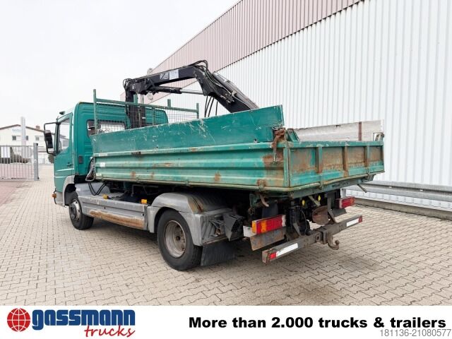Transporter mit Kipper Mercedes-Benz Atego 815 K 4x2, Kran Hiab 066 B-2 CL, 2x AHK