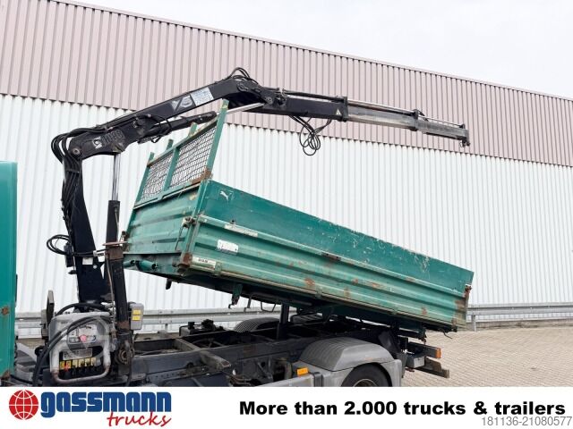 Transporter mit Kipper Mercedes-Benz Atego 815 K 4x2, Kran Hiab 066 B-2 CL, 2x AHK