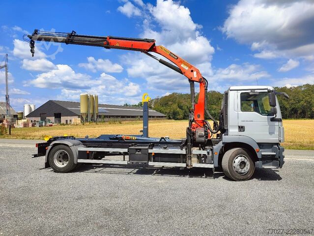 Hook arm system MAN TGM 18.290 4x2 Euro 6 + Crane Palfinger PK15500