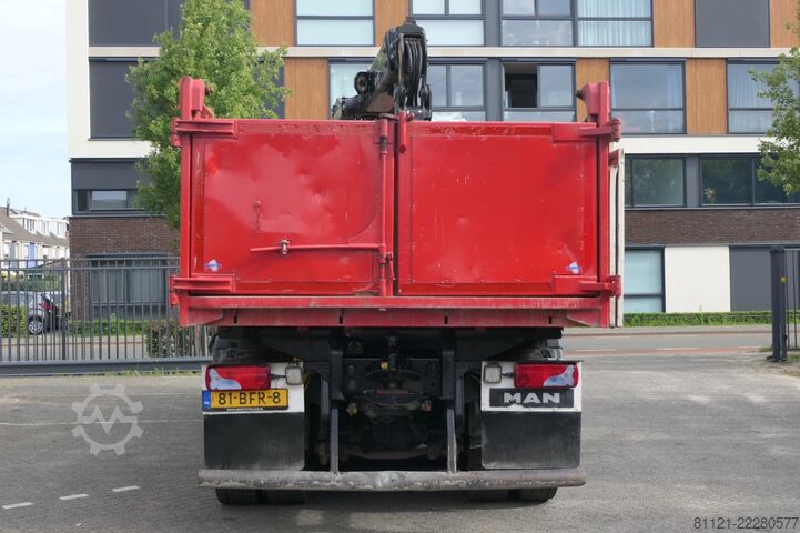 Kipper mit Kran MAN TGS 26.480 | 6X6 | 2 Side Tipper + Hydraulic du...