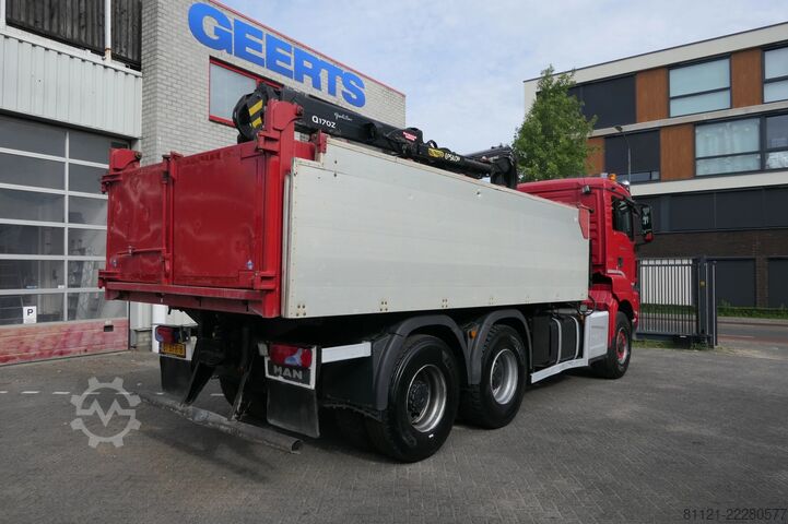 Kipper mit Kran MAN TGS 26.480 | 6X6 | 2 Side Tipper + Hydraulic du...