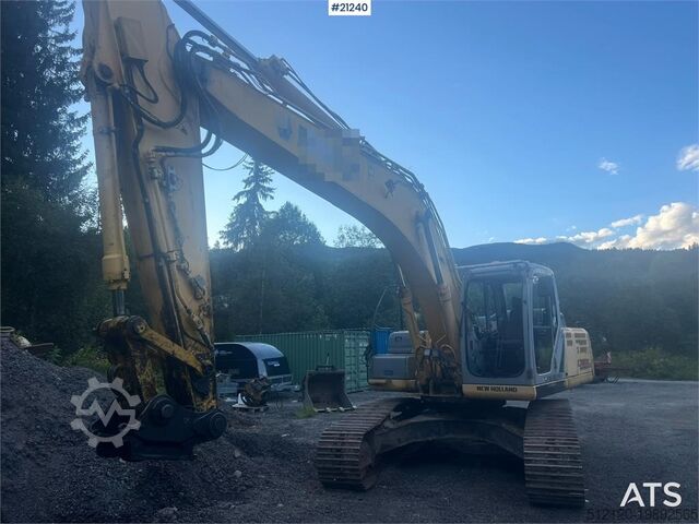 Crawler excavator New Holland E265B Excavator w/ digging bucket and hydraulic sa