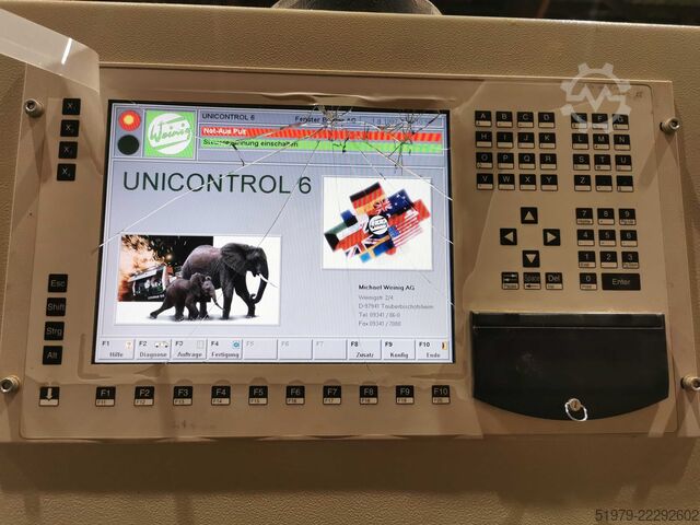 CNC Window tenoning + profiling centre Weinig Unicontrol 6