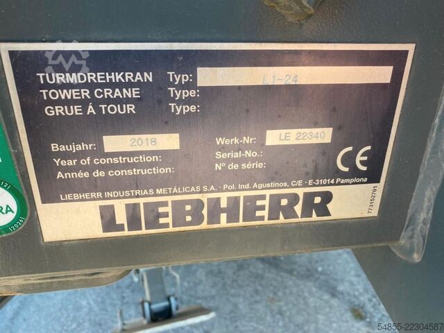 Tower crane LIEBHERR L1-24