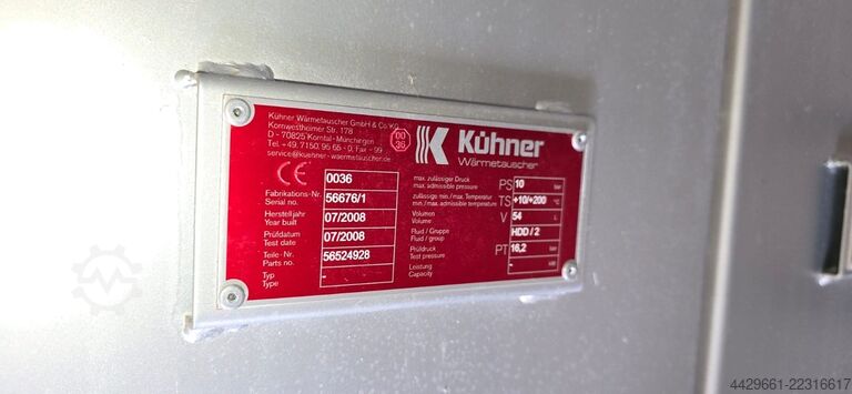Chiller, cooler, heat exchanger. Wymiennik ciepła chłodnica Kuchner HDD2