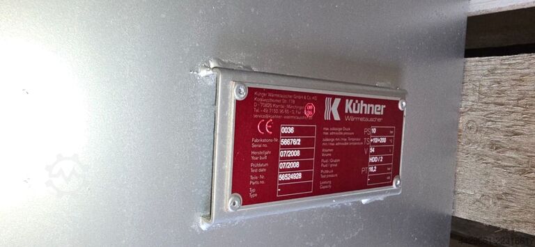 Chiller, cooler, heat exchanger. Wymiennik ciepła chłodnica Kuchner HDD2