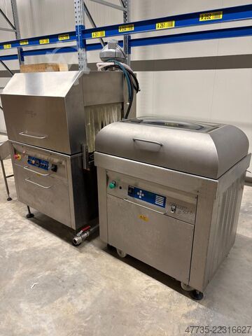 Vakuumverpackungsmaschine mit Tunnel KOMET S 501B and st 170