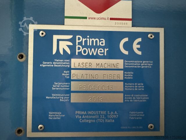 Laserschneidmaschine Prima Power Platino Fiber 4KW